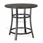 Round Brown Counter Height Dining Table - LOOMLAN - Sunny D - Counter Tables