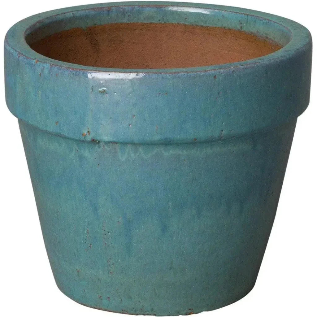 Round Ceramic Flower Pot - LOOMLAN - Emissary - Planters