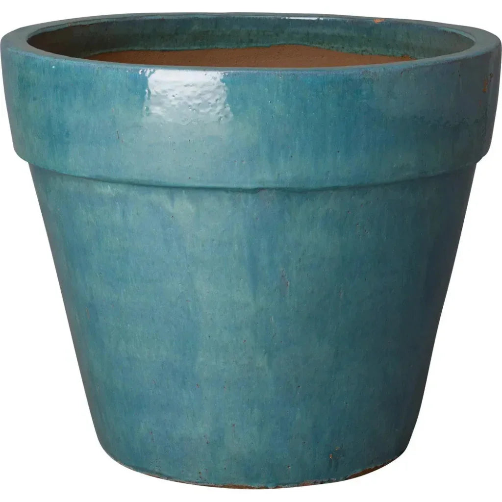 Round Ceramic Flower Pot - LOOMLAN - Emissary - Planters