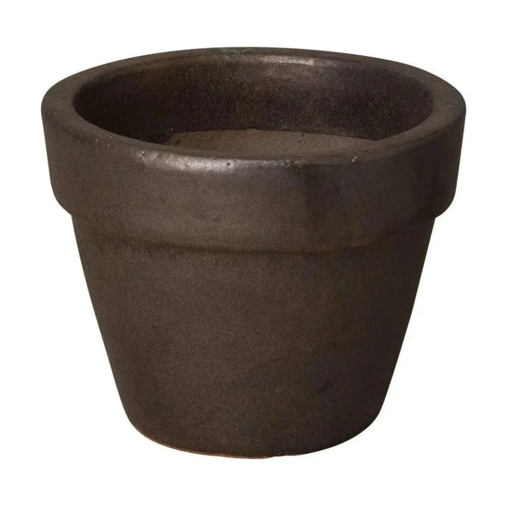 Round Ceramic Flower Pot - LOOMLAN - Emissary - Planters