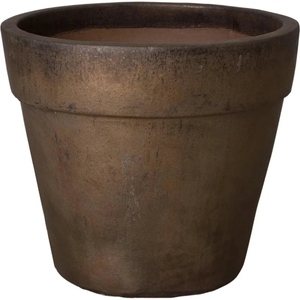 Round Ceramic Flower Pot - LOOMLAN - Emissary - Planters