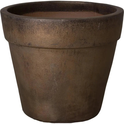 Round Ceramic Flower Pot - LOOMLAN - Emissary - Planters