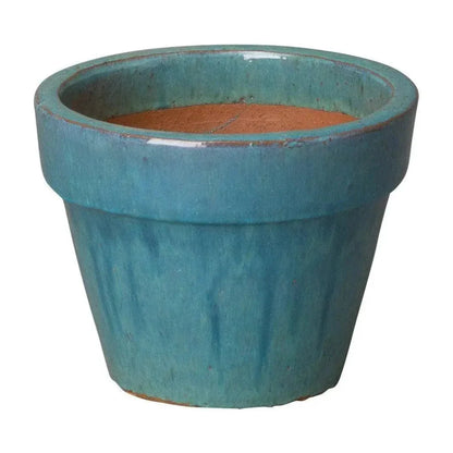 Round Ceramic Flower Pot - LOOMLAN - Emissary - Planters