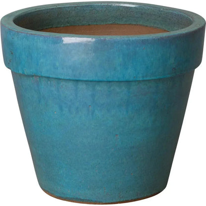 Round Ceramic Flower Pot - LOOMLAN - Emissary - Planters