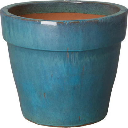 Round Ceramic Flower Pot - LOOMLAN - Emissary - Planters