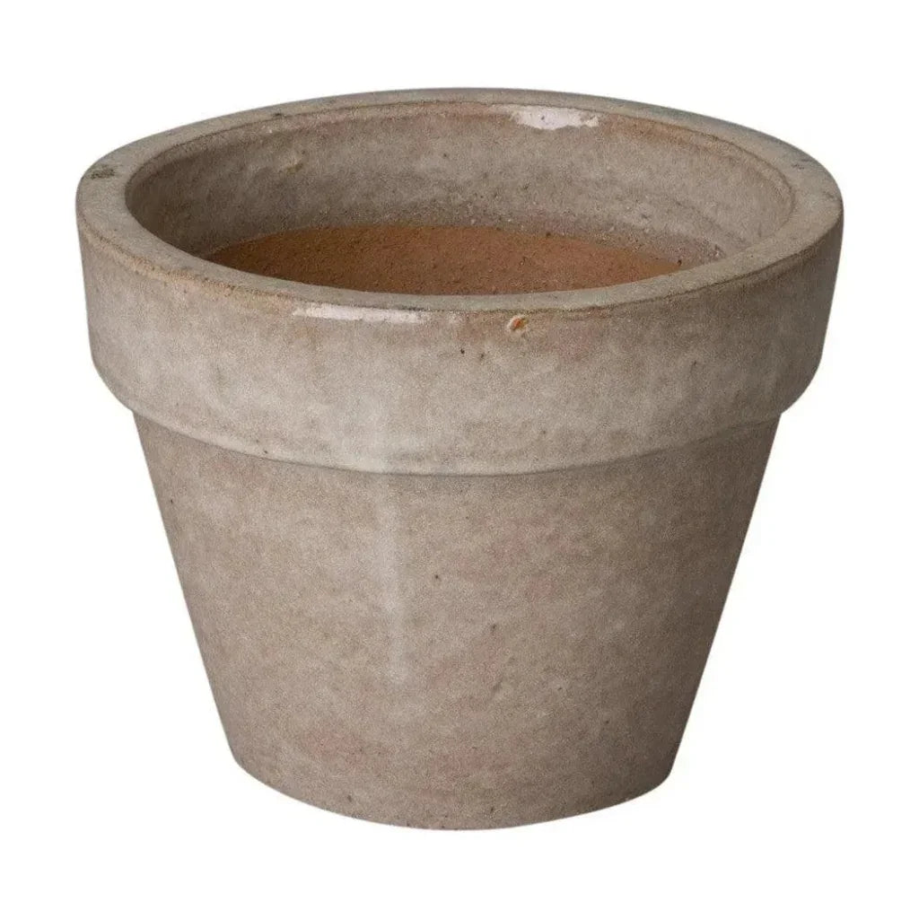 Round Ceramic Flower Pot - LOOMLAN - Emissary - Planters