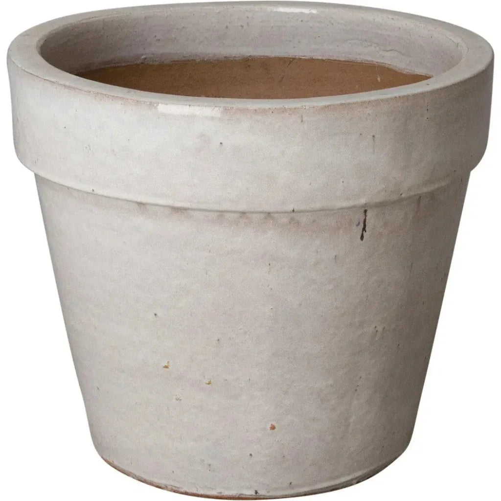 Round Ceramic Flower Pot - LOOMLAN - Emissary - Planters