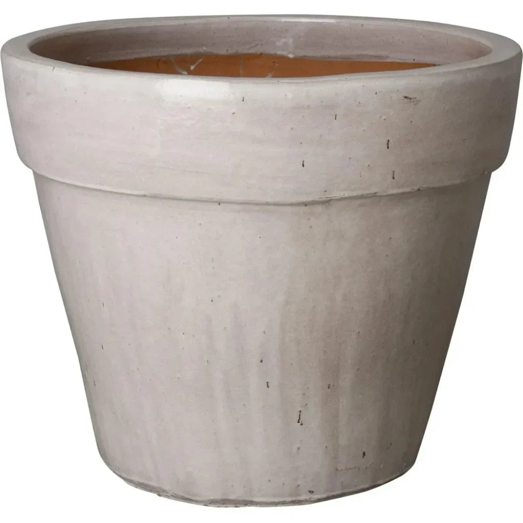 Round Ceramic Flower Pot - LOOMLAN - Emissary - Planters