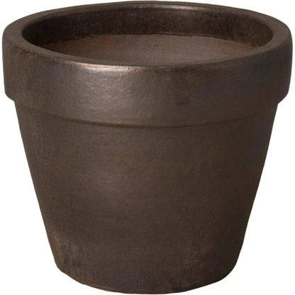 Round Ceramic Flower Pot - LOOMLAN - Emissary - Planters