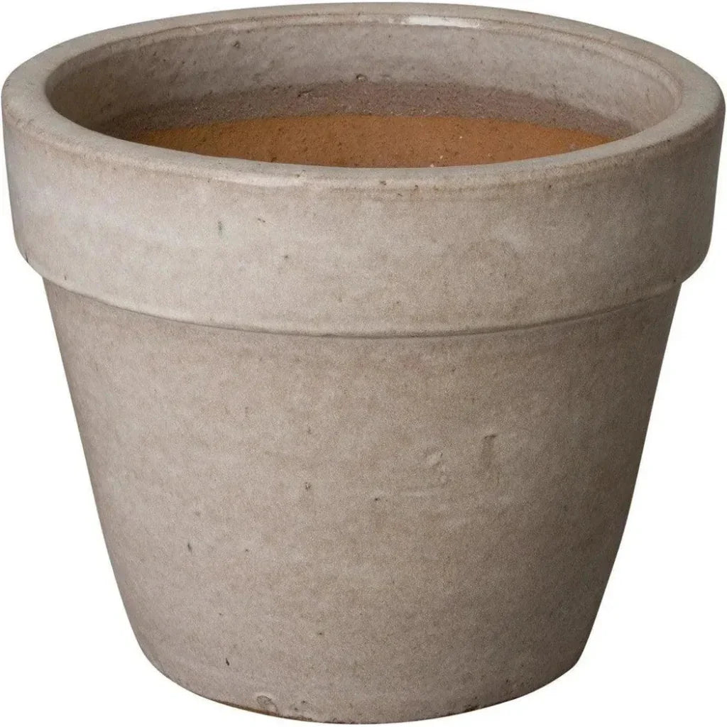 Round Ceramic Flower Pot - LOOMLAN - Emissary - Planters