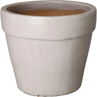 Round Ceramic Flower Pot - LOOMLAN - Emissary - Planters