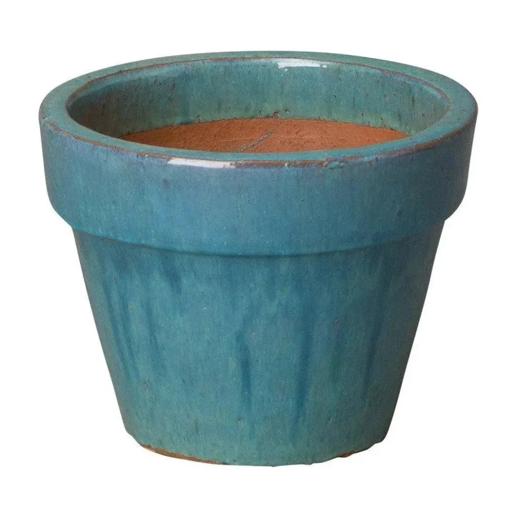 Round Ceramic Flower Pot - LOOMLAN - Emissary - Planters