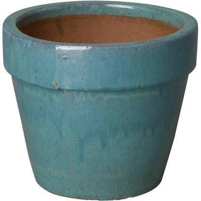 Round Ceramic Flower Pot - LOOMLAN - Emissary - Planters