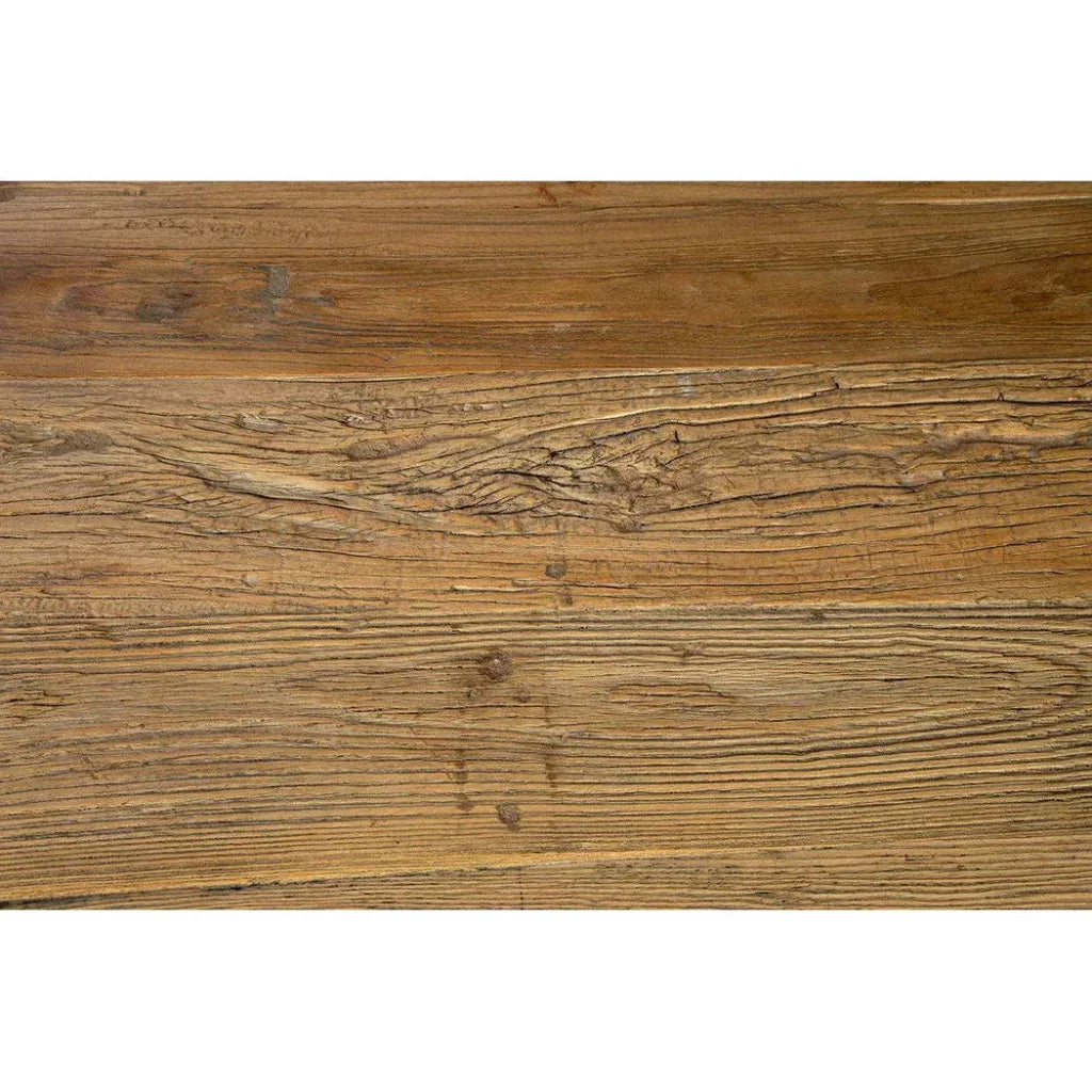 Round Coffee Table With Storage Reclaimed Wood - LOOMLAN - Furniture Classics - Coffee Tables