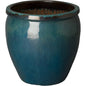 Round Crafted Ceramic Planter - LOOMLAN - Emissary - Planters