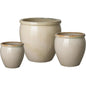 Round Crafted Ceramic Planter - LOOMLAN - Emissary - Planters