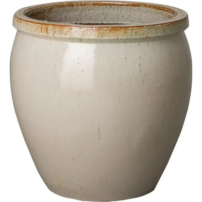 Round Crafted Ceramic Planter - LOOMLAN - Emissary - Planters
