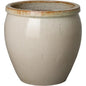 Round Crafted Ceramic Planter - LOOMLAN - Emissary - Planters