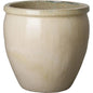 Round Crafted Ceramic Planter - LOOMLAN - Emissary - Planters