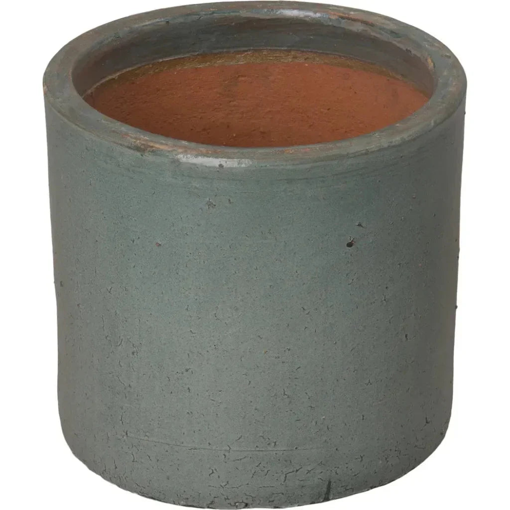 Round Cylinder Ceramic Planter - LOOMLAN - Emissary - Planters