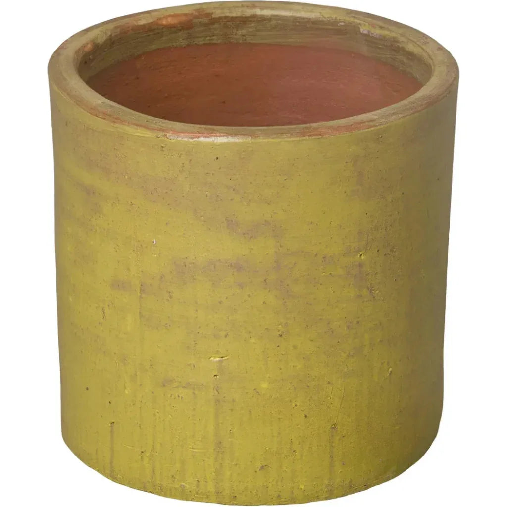 Round Cylinder Ceramic Planter - LOOMLAN - Emissary - Planters