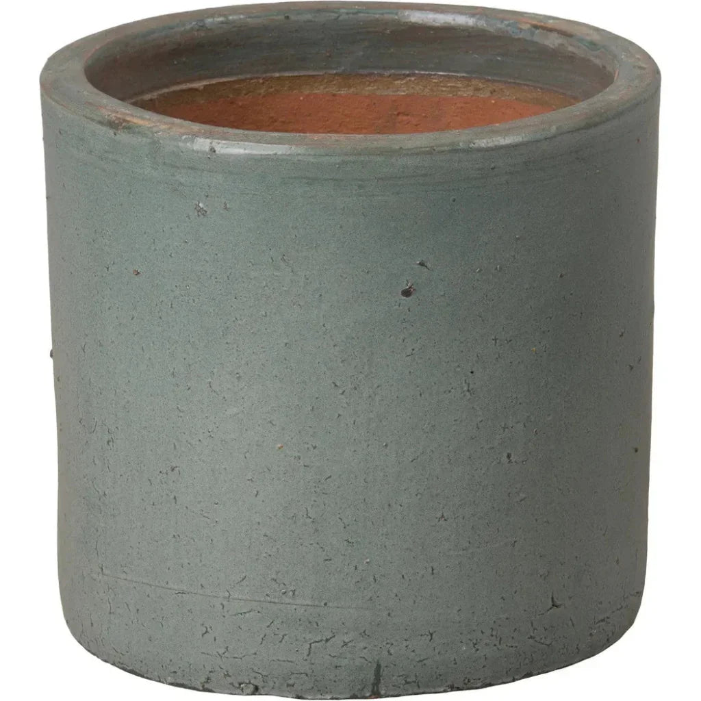 Round Cylinder Ceramic Planter - LOOMLAN - Emissary - Planters