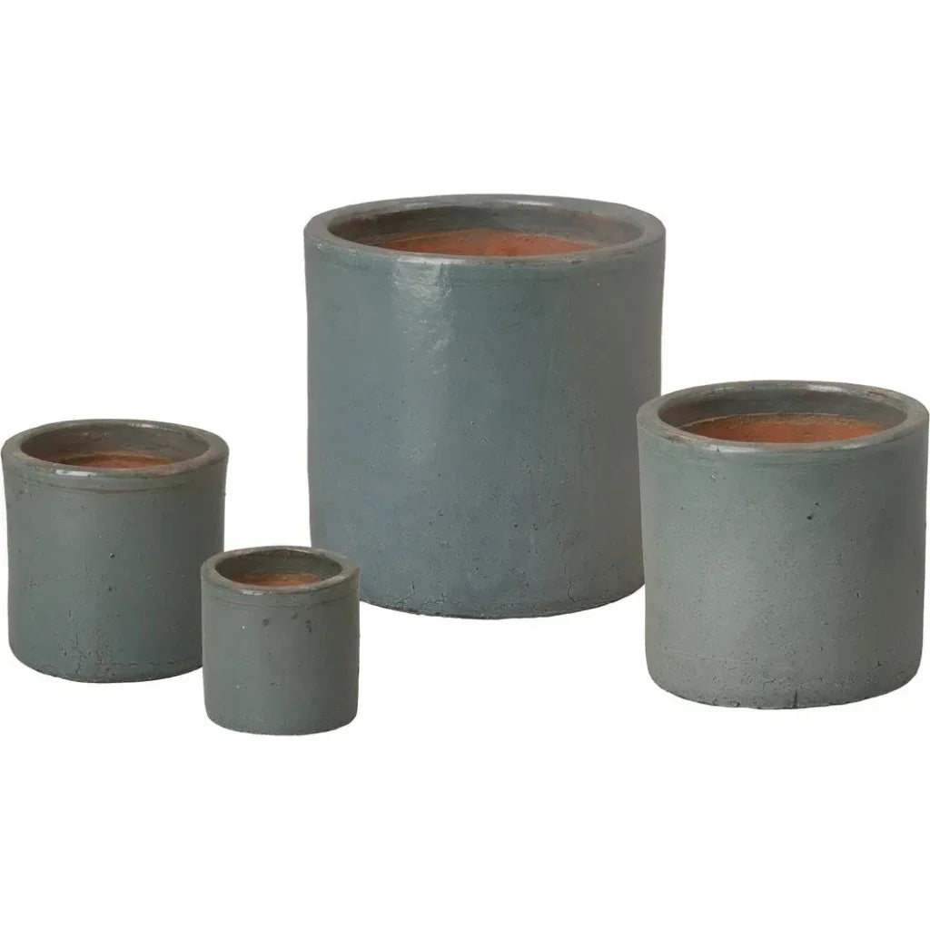 Round Cylinder Ceramic Planter - LOOMLAN - Emissary - Planters