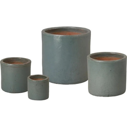 Round Cylinder Ceramic Planter - LOOMLAN - Emissary - Planters
