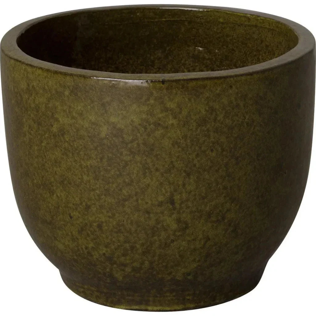 Round Handcrafted Ceramic Planter - LOOMLAN - Emissary - Planters