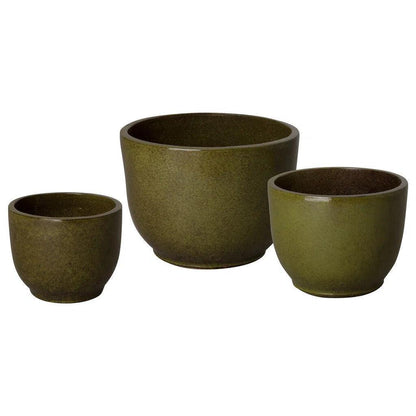 Round Handcrafted Ceramic Planter - LOOMLAN - Emissary - Planters