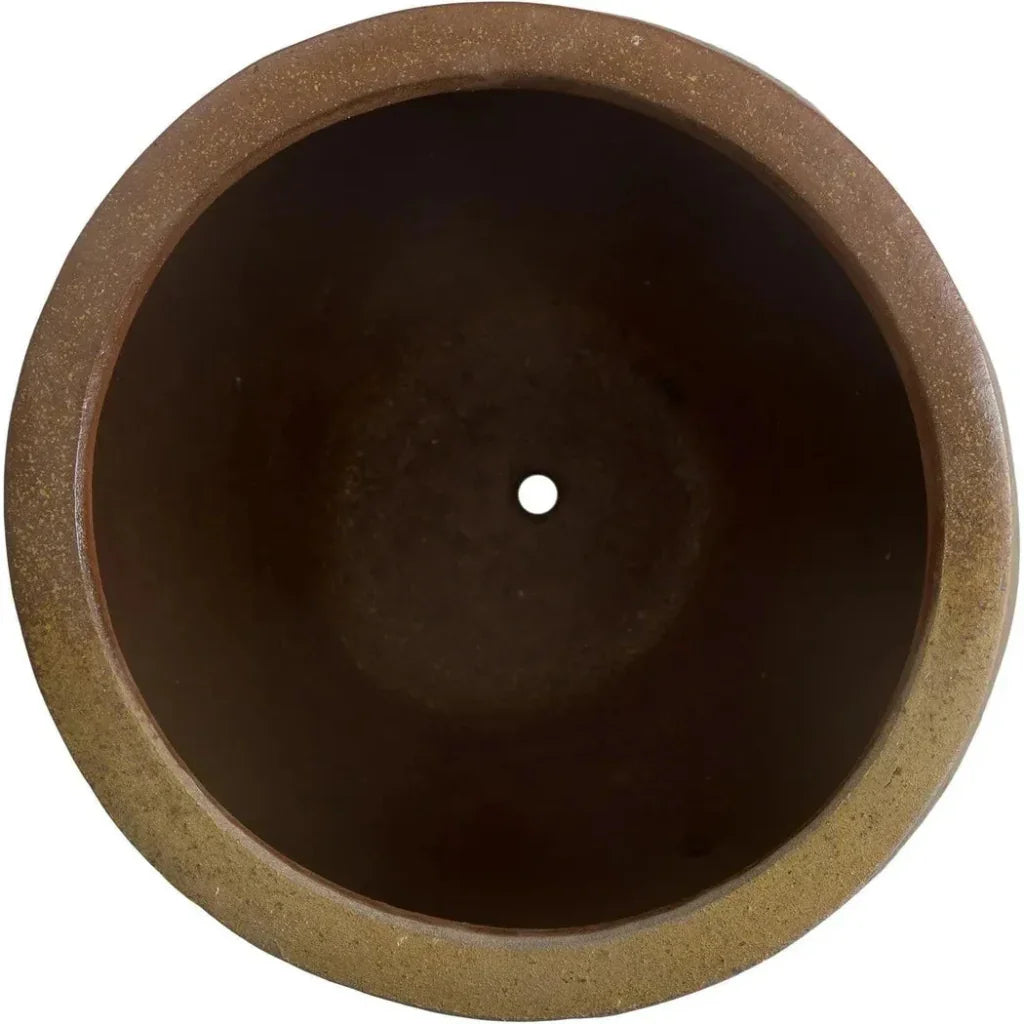 Round Handmade Ceramic Planter - LOOMLAN - Emissary - Planters