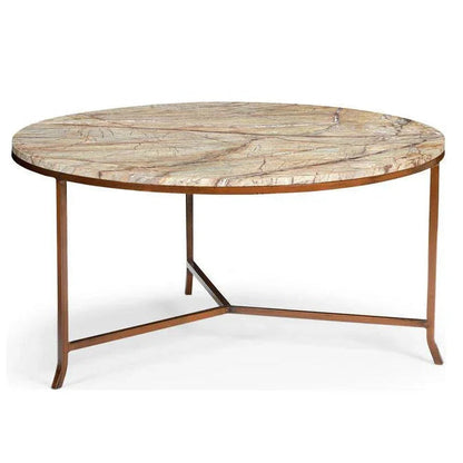 Round Harvey Marble Top Round Cocktail Table - LOOMLAN - Chelsea House - Coffee Tables
