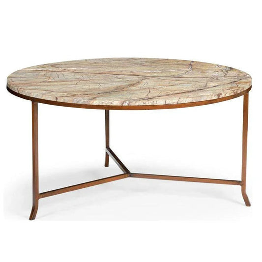Round Harvey Marble Top Round Cocktail Table - LOOMLAN - Chelsea House - Coffee Tables