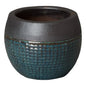 Round Net Ceramic Planter - LOOMLAN - Emissary - Planters