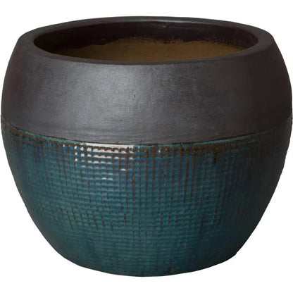 Round Net Ceramic Planter - LOOMLAN - Emissary - Planters