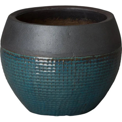 Round Net Ceramic Planter - LOOMLAN - Emissary - Planters