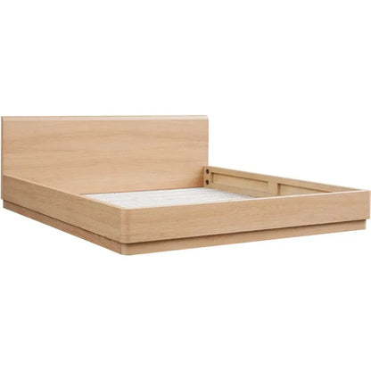 Round Off Wood Light Brown Bed - LOOMLAN - Moe's Home - Beds