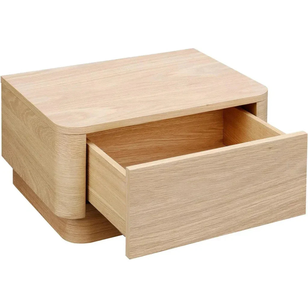 Round Off Wood Nightstand - LOOMLAN - Moe's Home - Nightstands