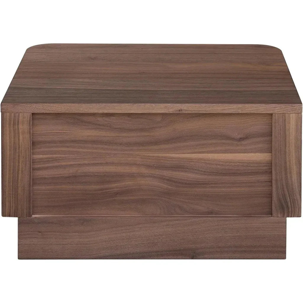 Round Off Wood Nightstand - LOOMLAN - Moe's Home - Nightstands