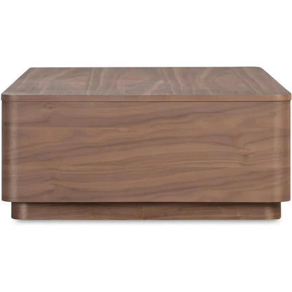 Round Off Wood Rectangular Coffee Table - LOOMLAN - Moe's Home - Coffee Tables