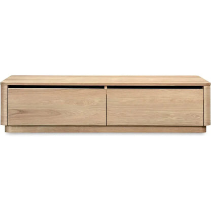 Round Off Wood Rectangular Coffee Table - LOOMLAN - Moe's Home - Coffee Tables