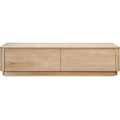 Round Off Wood Rectangular Coffee Table - LOOMLAN - Moe's Home - Coffee Tables