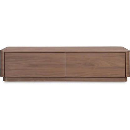 Round Off Wood Rectangular Coffee Table - LOOMLAN - Moe's Home - Coffee Tables