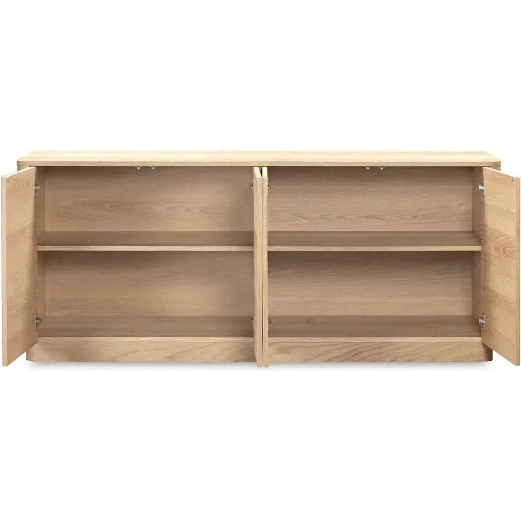Round Off Wood Sideboard - LOOMLAN - Moe's Home - Sideboards