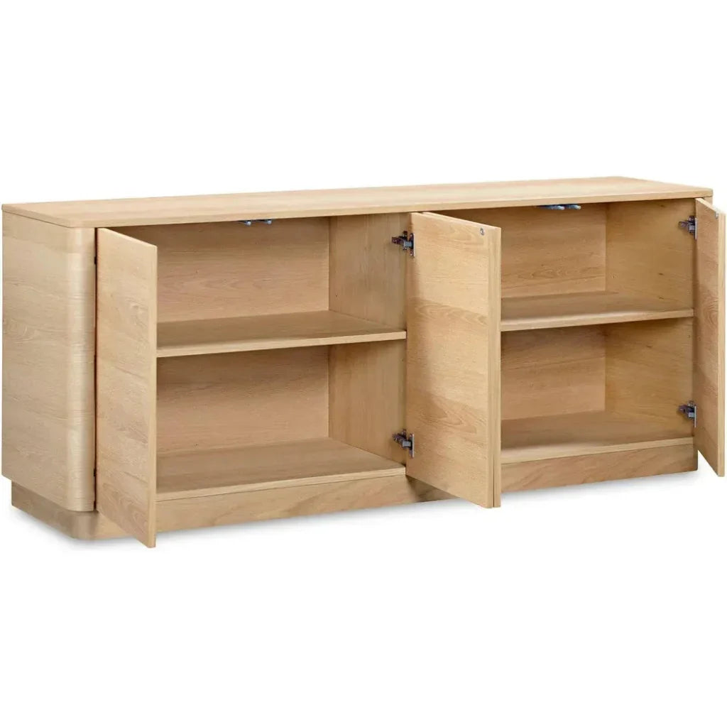 Round Off Wood Sideboard - LOOMLAN - Moe's Home - Sideboards