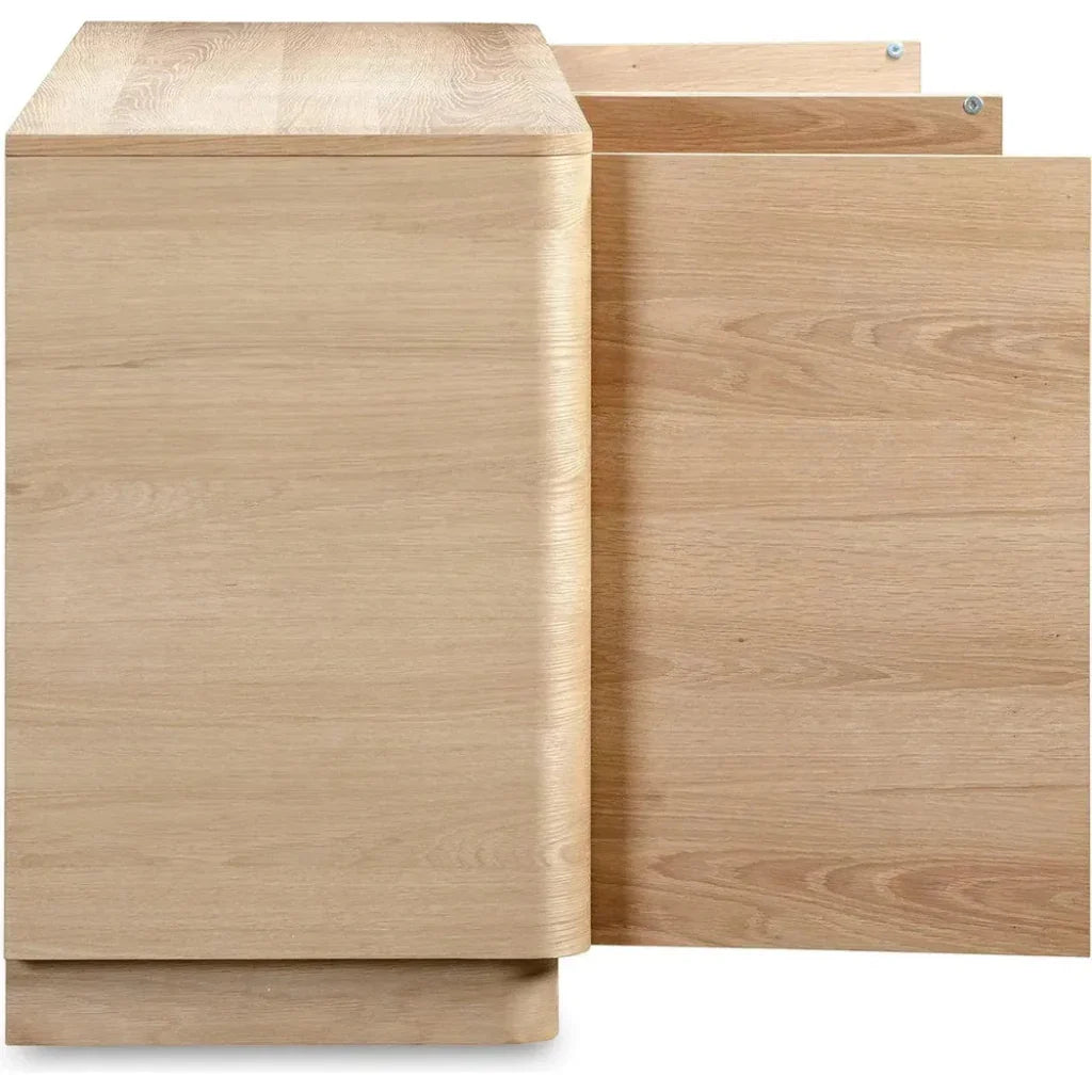 Round Off Wood Sideboard - LOOMLAN - Moe's Home - Sideboards