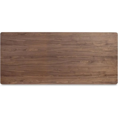 Round Off Wood Small Rectangular Dining Table-Dining Tables-Moe's Home-LOOMLAN