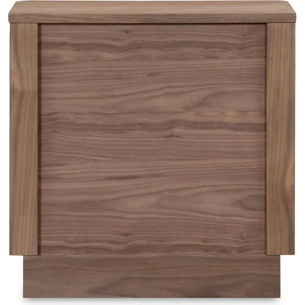 Round Off Wood Tall Nightstand - LOOMLAN - Moe's Home - Nightstands