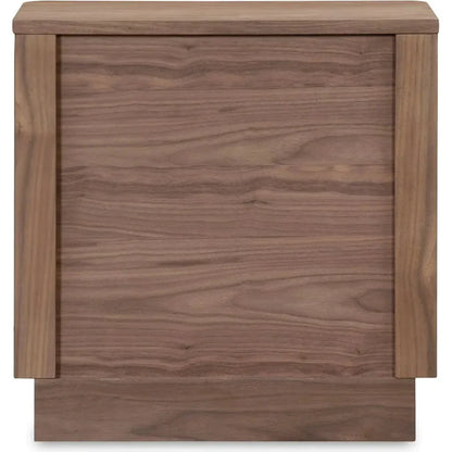 Round Off Wood Tall Nightstand - LOOMLAN - Moe's Home - Nightstands