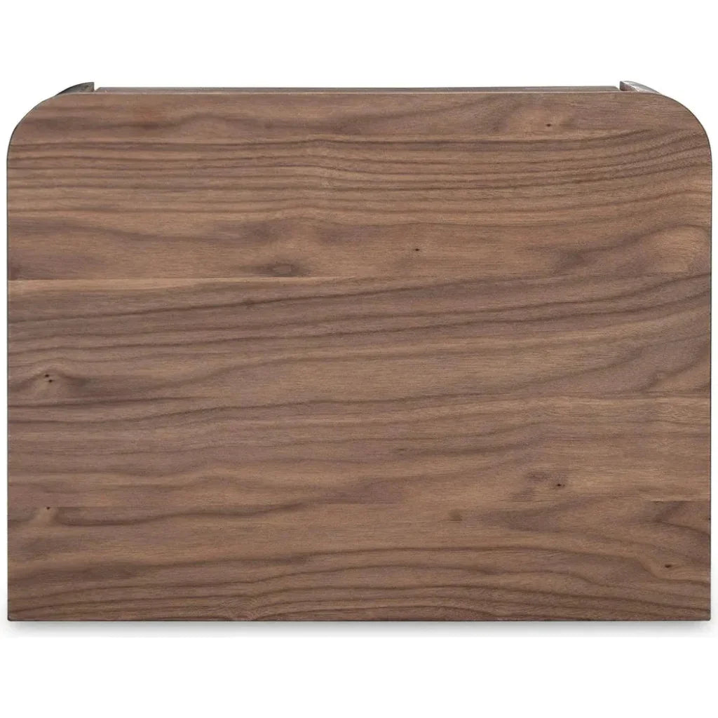 Round Off Wood Tall Nightstand - LOOMLAN - Moe's Home - Nightstands